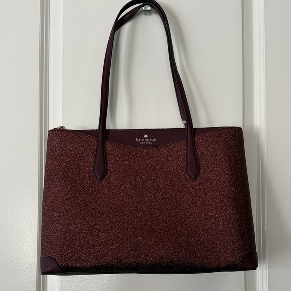 Kate Spade Deep Nova Glitter Tote Bag NWt - Picture 4 of 11
